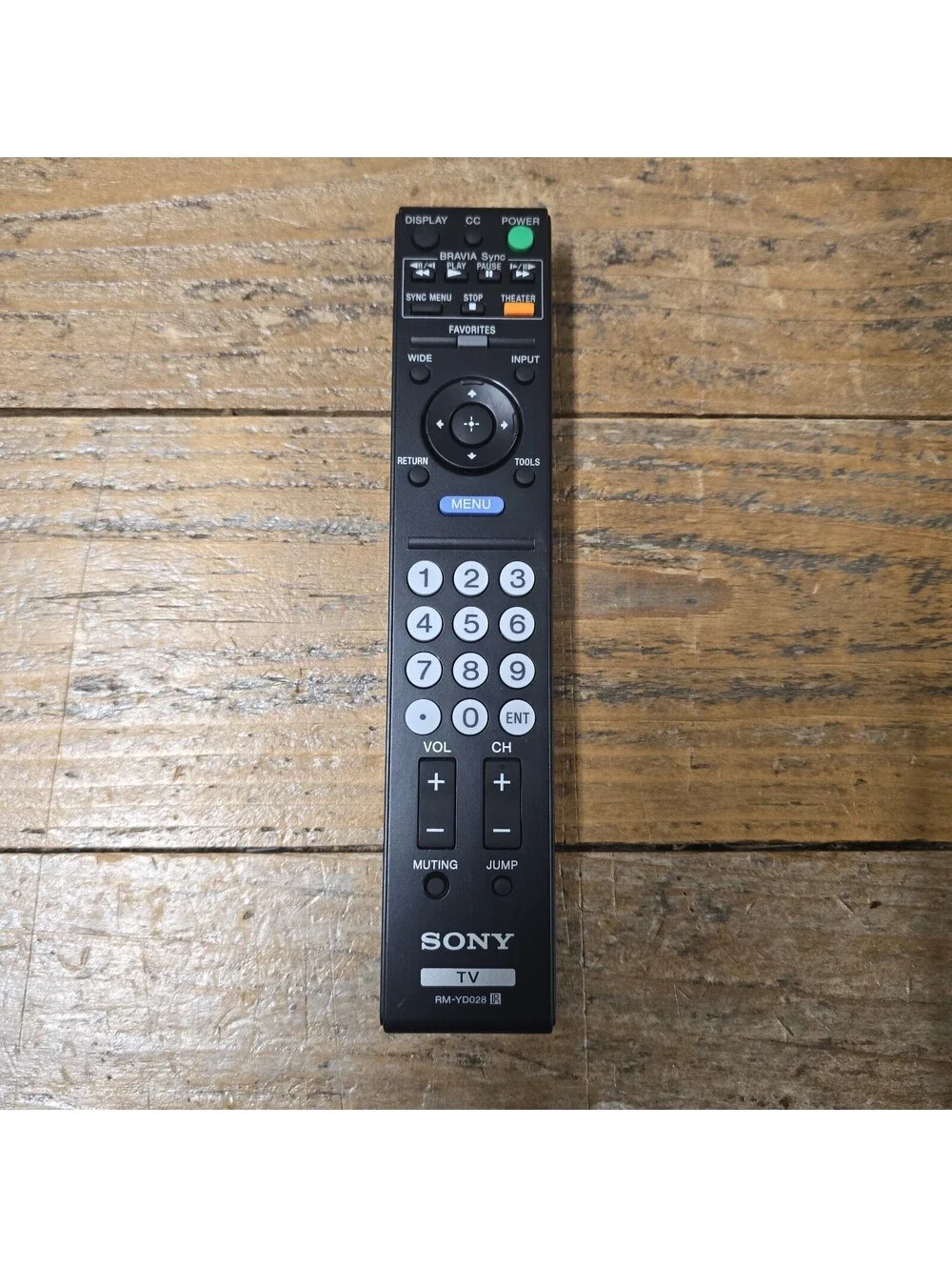 Sony RM-YD028 Wireless TV Remote Control Black